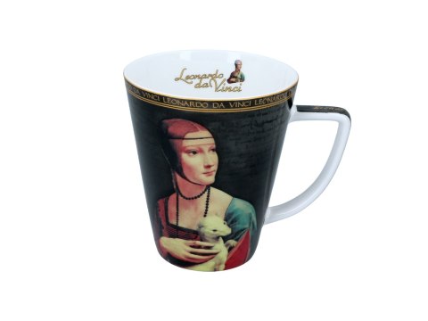 Kpl. filiżanka i kubek - L. da Vinci, Mona Lisa, Dama z łasiczką (CARMANI)