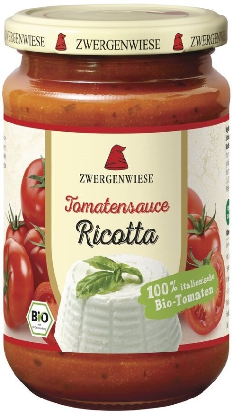 SOS POMIDOROWY Z RICOTTĄ BEZGLUTENOWY BIO 340 ml - ZWERGENWIESE