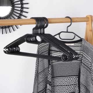 Wieszaki na Ubrania Czarne 10 szt. STORAGE SOLUTIONS Obrotowe Praktyczne