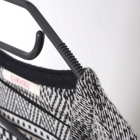 Wieszaki na Ubrania Czarne 10 szt. STORAGE SOLUTIONS Obrotowe Praktyczne