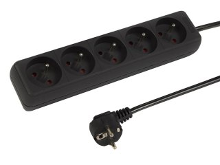 98-771# Przedłużacz sieciowy pr-570p 5-gniazd z uziemieniem 1,5m czarny 3x1,5mm