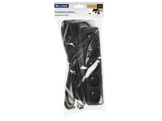 98-771# Przedłużacz sieciowy pr-570p 5-gniazd z uziemieniem 1,5m czarny 3x1,5mm