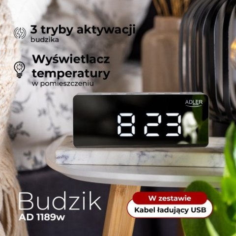 AD 1189 white Budzik