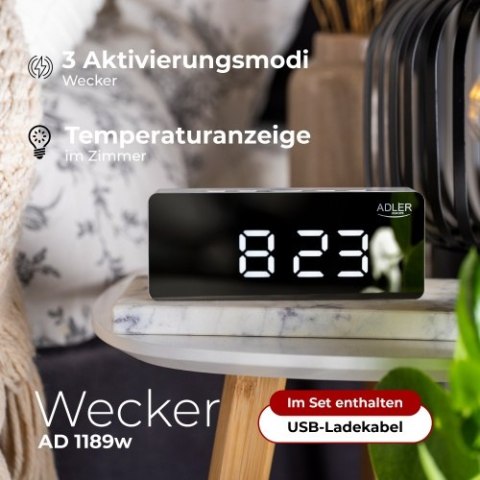 AD 1189 white Budzik