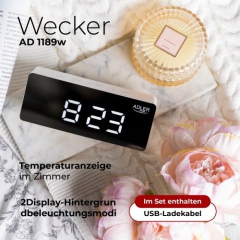 AD 1189 white Budzik