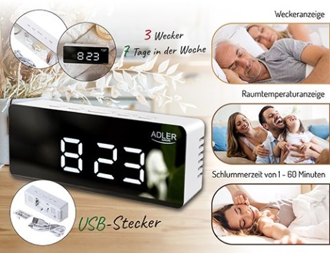 AD 1189 white Budzik