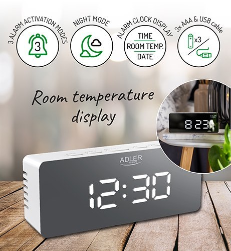 AD 1189 white Budzik