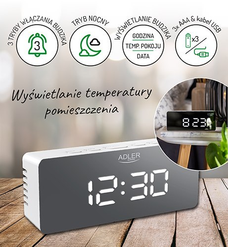 AD 1189 white Budzik