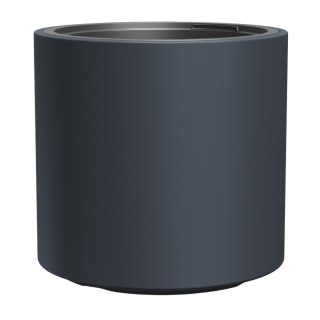 Doniczka mrozoodporna HEOS, Antracytowa, Z wkładem, Pojemność 10 L, DBHER300