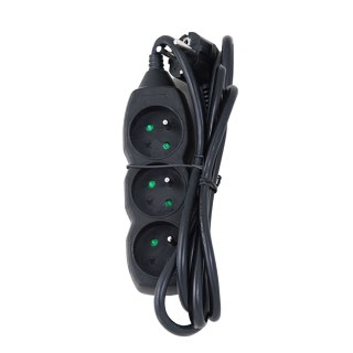 ELK203K Esperanza listwa zasilająca 3 gn. 1.5m czarna