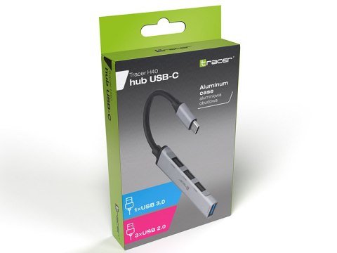 HUB TRACER USB 3.0 H40 4 ports, USB-C