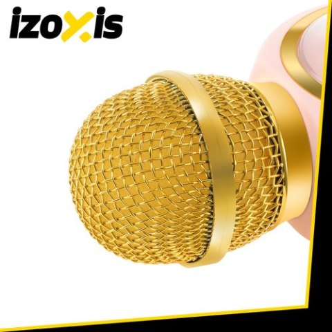 Mikrofon karaoke bezprzewodowy różowy Izoxis 27048