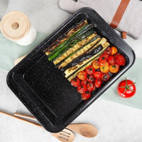 Brytfanna Granitowa VILDE 37,5 x 25,5 x 5 cm Stal Węglowa do 230°C