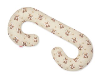 Poduszka ciążowa typu C dla kobiet w ciąży do spania karmienia + zdejmowana poszewka - Misiove love