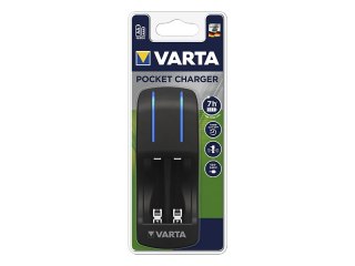 75-472# Ładowarka mini+2xaa 2100mah varta biała`