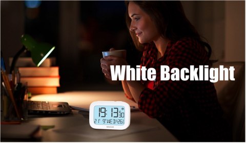 Budzik z termometrem, zegar sterowany radiem dcf77