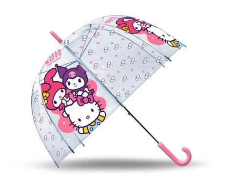 Parasolka przezroczysta manualna hello kitty