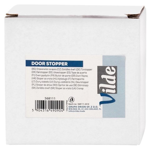 Stoper do Drzwi Ciężki Stal Nierdzewna bez Montażu 11,5 cm VILDE