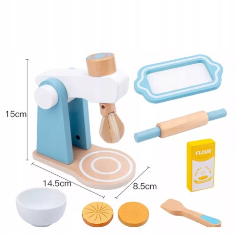 Drewniany Mikser Kuchenny dla Dzieci Akcesoria Zabawa w Gotowanie