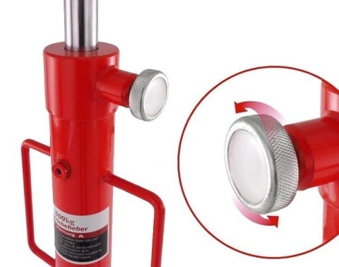 Hydrauliczny podnośnik do skrzyń biegów 500kg czerwony