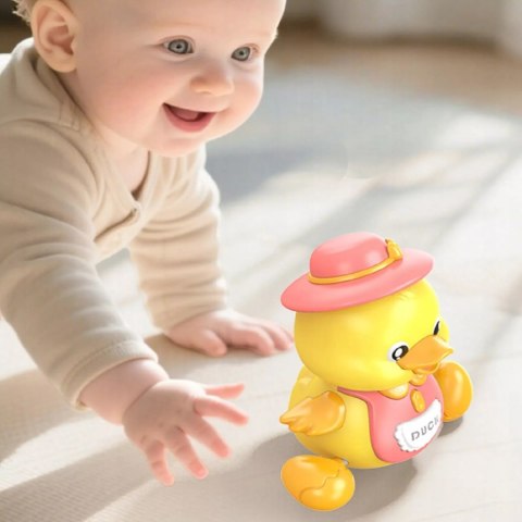 Interaktywna Kaczuszka z maluchami na magnes nauka raczkowania dla dzieci