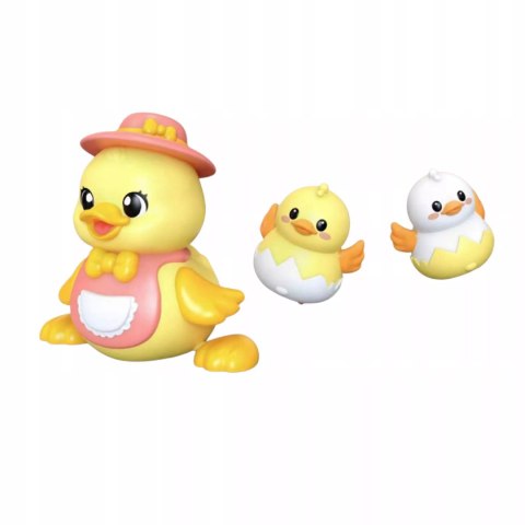 Interaktywna Kaczuszka z maluchami na magnes nauka raczkowania dla dzieci