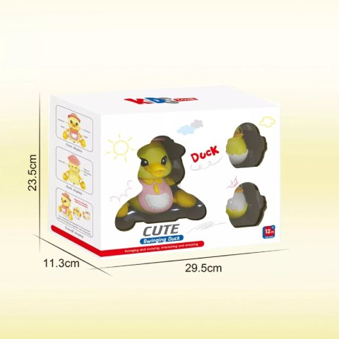 Interaktywna Kaczuszka z maluchami na magnes nauka raczkowania dla dzieci