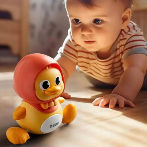 Interaktywna kaczka z maluchem na magnes dla dzieci nauka raczkowania