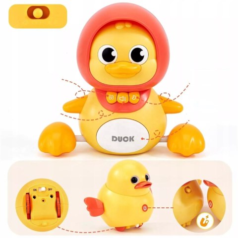 Interaktywna kaczka z maluchem na magnes dla dzieci nauka raczkowania