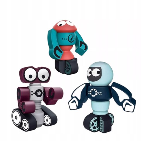 Klocki magnetyczne dla dzieci roboty 21 elementów kosmiczna zabawa