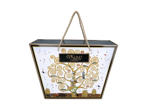 Kpl. filiżanka i kubek - G. Klimt, Drzewo życia biało-czarne (CARMANI)