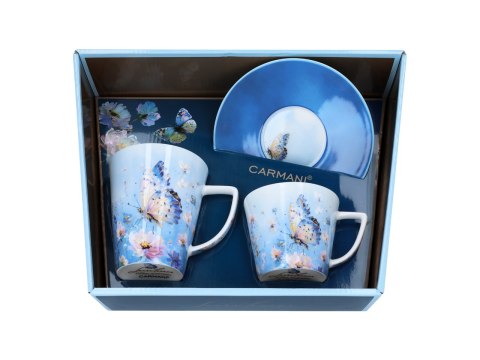 Kpl. filiżanka i kubek - L. Lozano, Kwiaty (CARMANI)