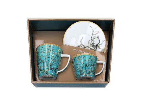 Kpl. filiżanka i kubek - V. van Gogh, Kwitnący Migdałowiec (CARMANI)
