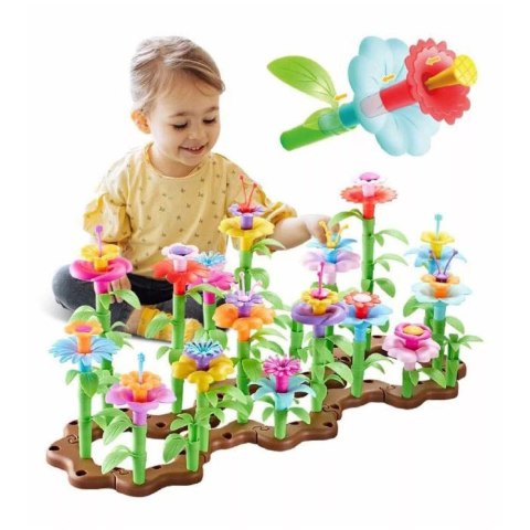 Kreatywny Ogródek klocki konstrukcyjne 148 El. Kwiaty Edukacyjne kwiatki