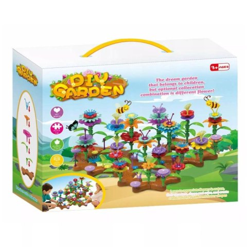 Kreatywny Ogródek klocki konstrukcyjne 148 El. Kwiaty Edukacyjne kwiatki