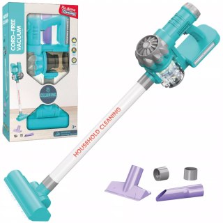 Odkurzacz dla Dzieci Pionowy 2w1 Zestaw do Sprzątania 3 Ssawki Dźwięki