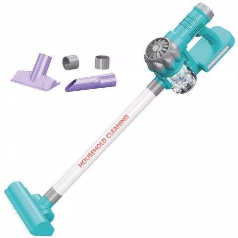 Odkurzacz dla Dzieci Pionowy 2w1 Zestaw do Sprzątania 3 Ssawki Dźwięki