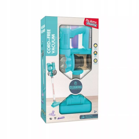 Odkurzacz dla Dzieci Pionowy 2w1 Zestaw do Sprzątania 3 Ssawki Dźwięki