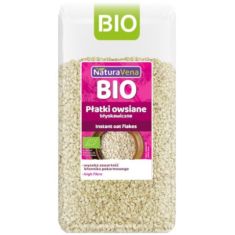 PŁATKI OWSIANE BŁYSKAWICZNE BIO 300 g - NATURAVENA