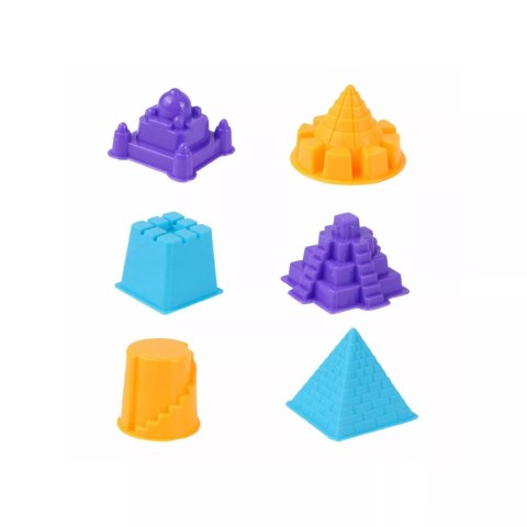 Piasek Kinetyczny dla dzieci z Pojazdami Budowlanymi i Żurawiem w Walizce