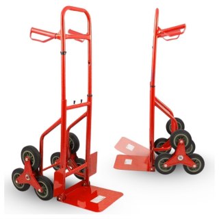 Wózek schodowy transportowy 200 kg czerwony