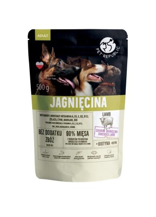 PetRepublic karma dla psa z jagnięciną 500 g