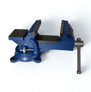 Imadło Obrotowe 100 mm z Kowadłem - Żeliwne, Warsztatowe, 5 kg