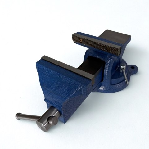 Imadło Obrotowe 100 mm z Kowadłem - Żeliwne, Warsztatowe, 5 kg