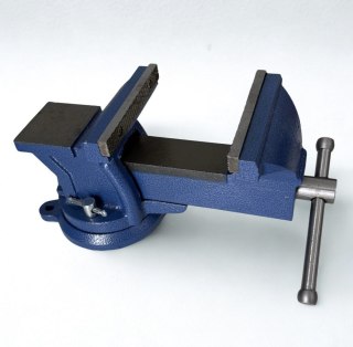 Imadło Obrotowe 125 mm z Kowadłem - Żeliwne, Warsztatowe, 9 kg