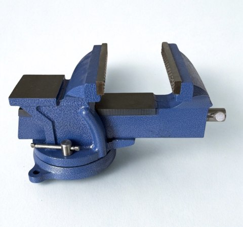 Imadło Obrotowe 150 mm z Kowadłem - Żeliwne, Warsztatowe, 9 kg