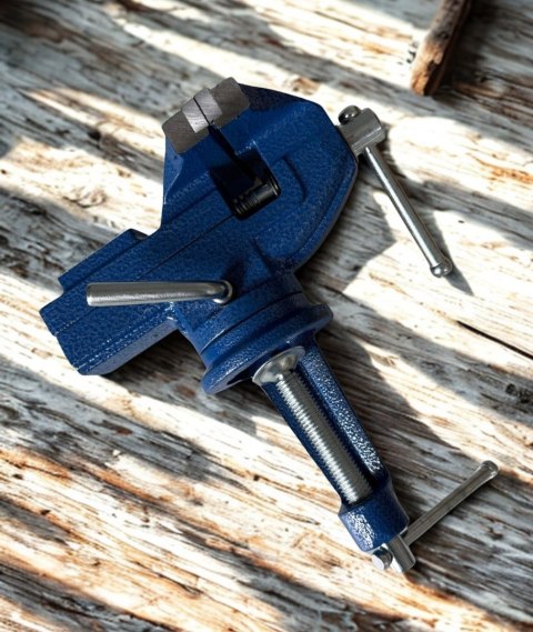 Imadło Stołowe 80 mm z Kowadłem - Żeliwne, Zaciskowe, Precyzyjne