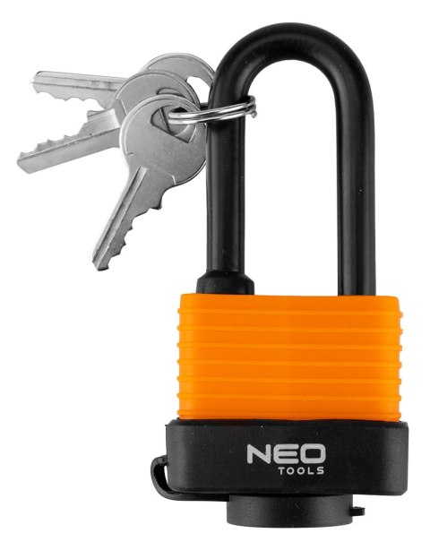 Kłódka długa wodoodporna laminowana osłona gum. 40mm