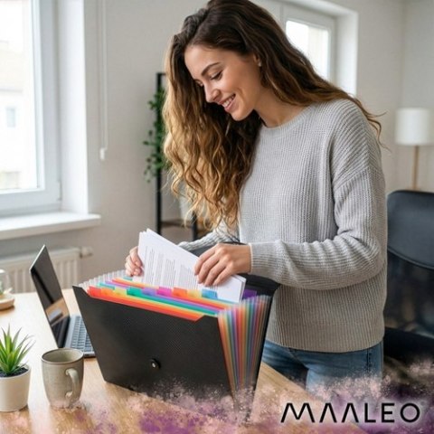 Teczka na dokumenty 13 przegródek Maaleo 27227