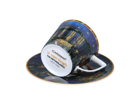 Kpl. filiżanka i kubek - V. van Gogh, Gwiaździsta Noc nad Rodanem (CARMANI)